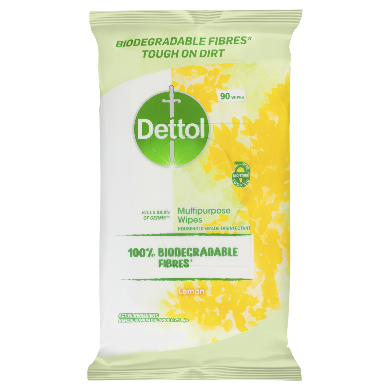 Dettol Multipurpose Cleaning Wipes with Biodegradable Fibres* 90s